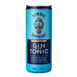 Bombay Sapphire Gin & Tonic Ready To Drink 4 Pack Cans