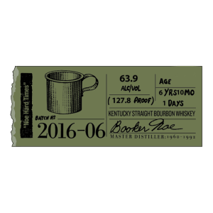 Booker’s Bourbon Batch 2016-06 "Noe Hard Times" - Image 1